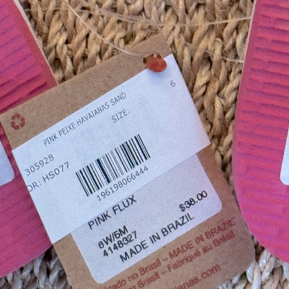 FARM RIO x HAVAIANAS Flip Flop Sandals - Women’s Size 6 - New With Tags - Picture 5 of 7